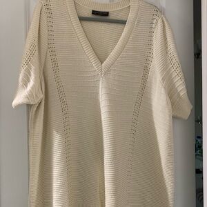 Lane Bryant Cream Knit Sweater